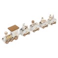 thumbnail image 4 of Homoyoyo 1 Set Wooden Train Toy 9.3X1.8X1 In Home Decoration Christmas Desktop Decor For Family, 4 of 7