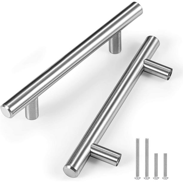 2 Pack Brushed Nickel Pulls 3 Inch Kitchen Handles Stain Steel Hardware
