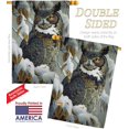 thumbnail image 3 of Breeze Decor 05042 Birds Great Horned Owl 2-Sided Vertical Impression House Flag - 28 x 40 in., 3 of 4