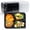 Leakproof Black 38 oz 3 section, variant on Plastic Containers With Lid 40 Pack 48 Oz - Reusable Shrink Wrap Leak Proof Takeout | Flexible Pure Pp Bpa Free Food Container Dishwasher & Microwave Safe Restaurant Meal Prep