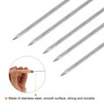thumbnail image 4 of Uxcell 16pcs Metal Kebob Skewers 34cmx1.6mm(L*D) Stainless Steel Round Sticks with Wood Grip Handle, 4 of 5