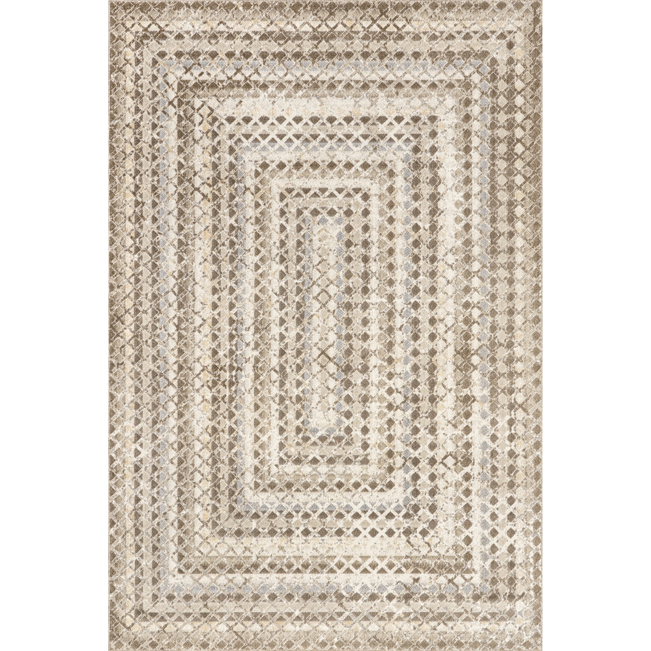 Nuloom Carley SpinClean Machine Washable Geometric Area Rug, 8' 10" x 12', Carley Beige