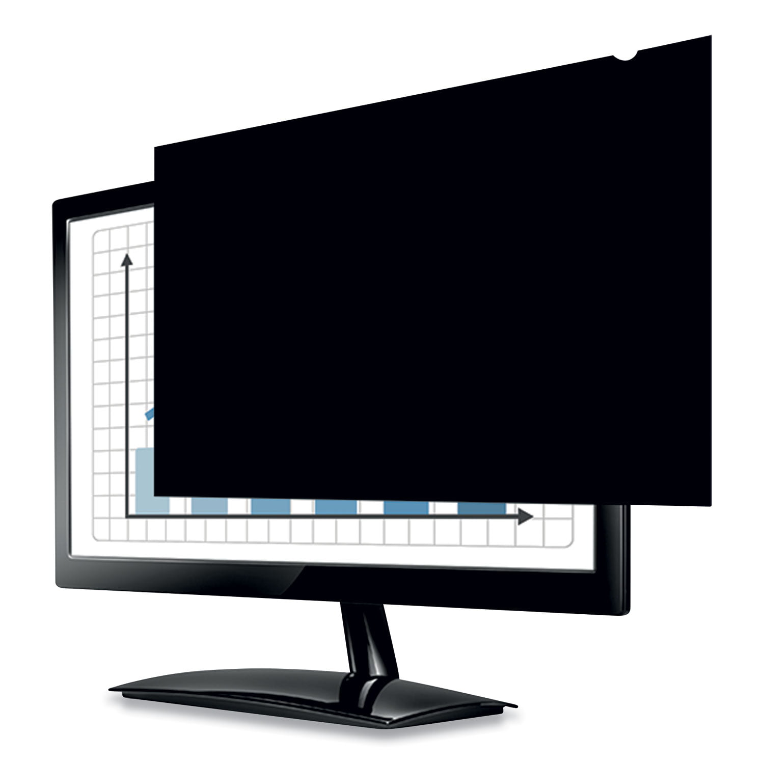 Fellowes 4801501-22IN W PRIVASCREEN BLACKOUT PRIVACY