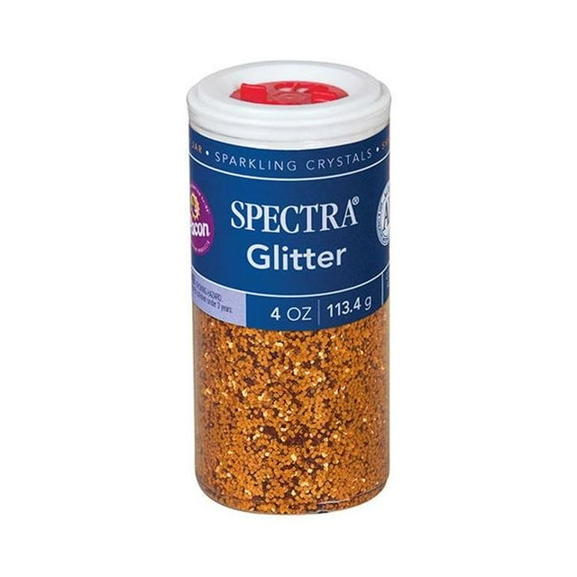 Pacon PAC91620-6 4 oz Spectra Glitter, Orange - 6 Each