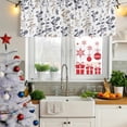thumbnail image 5 of 2 Pack Valances for Window, Grey Brown Botanical Short Curtains for Kitchen Bedroom Living Room, Watercolor Spring Floral Summer Leaf Rod Pocket Small Window Treatment Valance Drapes 42 x 12 Inch, 5 of 8