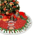 thumbnail image 2 of SUNSIOM Christmas Santa Clause/ Snowman/ Elk Print Tree Skirt Decorative Tools, 2 of 6