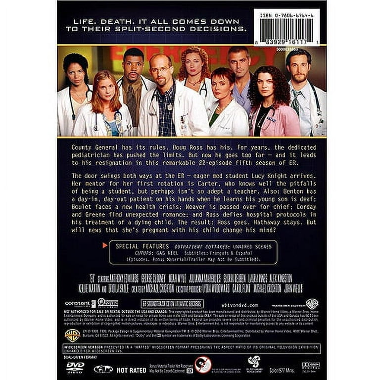 ER: The Complete Fifth Season (DVD), Warner Home Video, Drama