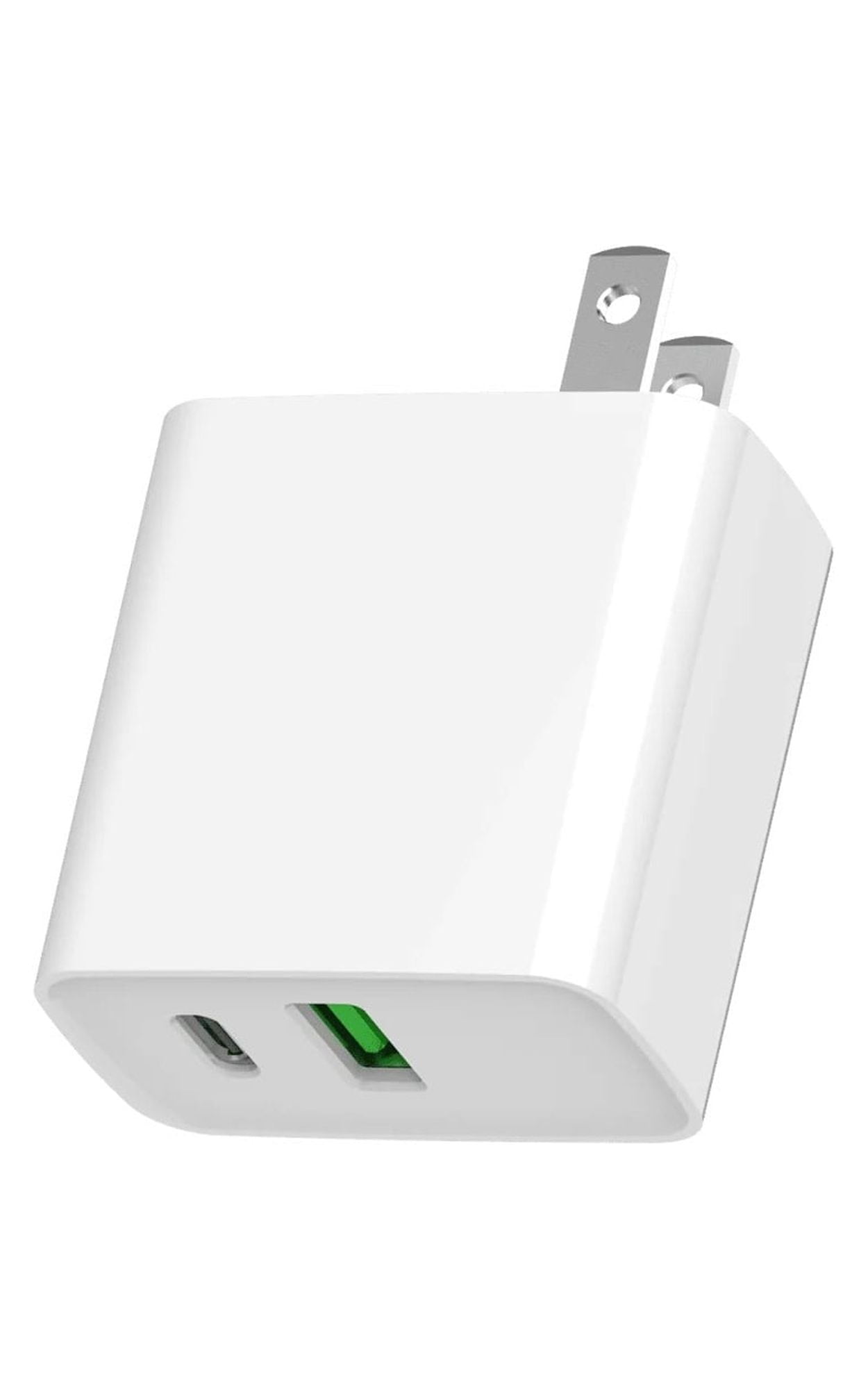 4XEM 20W Dual USB C+A Wall Charger, White