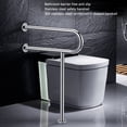 thumbnail image 3 of Handicap Toilet Grips, Ergonomic Design 27.6 Inch Toilet Safety Handrail Stainless Steel  for Hospital, 3 of 7
