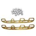 thumbnail image 1 of Stainless Steel Rollers Ice Skates Multipurpose Ice Skates - Gold, L L, 1 of 10