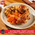 thumbnail image 2 of KJ Poultry Kosher for Passover Gluten Free Meals, Roast Chicken with Potato & Carrots, Halal, (1 Pack) Prepared Entree Fully Cooked, Shelf Stable Microwave Dinner, Travel Military Camping, 2 of 9