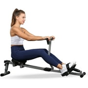 YSSOA Rowing Machine Rower Ergometer, with 12 Levels of Adjustable Resistance, Digital Monitor and 260 lbs of Maximum Load Black