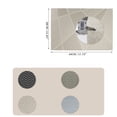 thumbnail image 6 of Unique Bargains 4 Pcs Blocks Pattern PET Heat Resistant Washable Placemats Khaki, 6 of 6