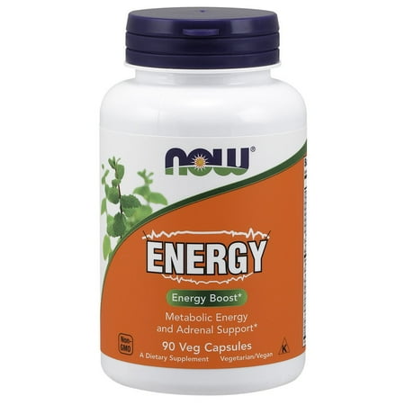 Ginseng Energy Wellness Tea - Supplements, Energy Dietary Supplement (lncludes B Vitamins, Green Tea, Panax Ginseng and Rhodiola), 90 Capsules NOW
