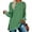 1# Green, variant on Tops for Women Long Sleeve Fall Shirts Basic Crew Neck Trendy Color Block Loose Casual Light Weight Sweatshirts Slits Tunic Pullover Tops Clothing Pink Size XL