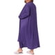 thumbnail image 3 of Conjunto de camisón de dos piezas para mujer Agnes Orinda, talla grande, con batas, tirantes de espagueti, ropa de dormir suave, lounge de longitud completa, 5X, púrpura, 3 of 6