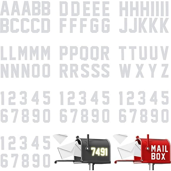 Reflective Numbers Stickers