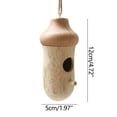thumbnail image 2 of Fengerxian Garden Tools Clearance Wooden Hummingbird House Wooden Hanging Hummingbird House Outdoor Patio Decoration Mini Bird Bird Feeder, 2 of 2