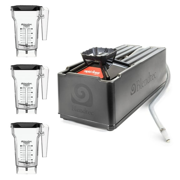 Blendtec Commercial Rapid Rinse Station   FourSide Jar 3-Pack