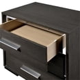 thumbnail image 6 of Furniture of America Henly Contemporary Wood 3-Drawer Nightstand in Warm Gray, 6 of 9