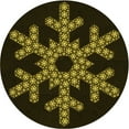 thumbnail image 1 of Ahgly Tapis Rond Lavable en Machine Intérieur Transitionnel Noir Nuit, 3 Pieds Rond, 1 of 7