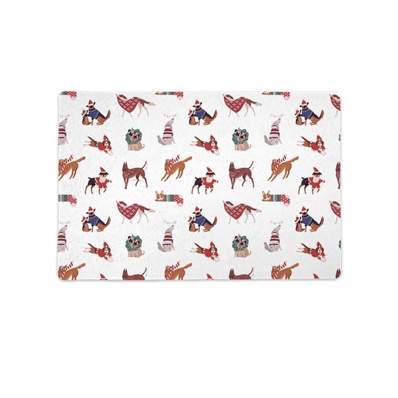 Christmas Dogs Art Mat Rectangle -Image by Shutterstock,