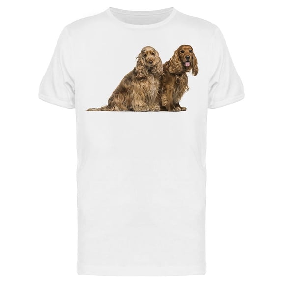 Two Cockers T-Shirt Men -Image by Shutterstock, Male Small
