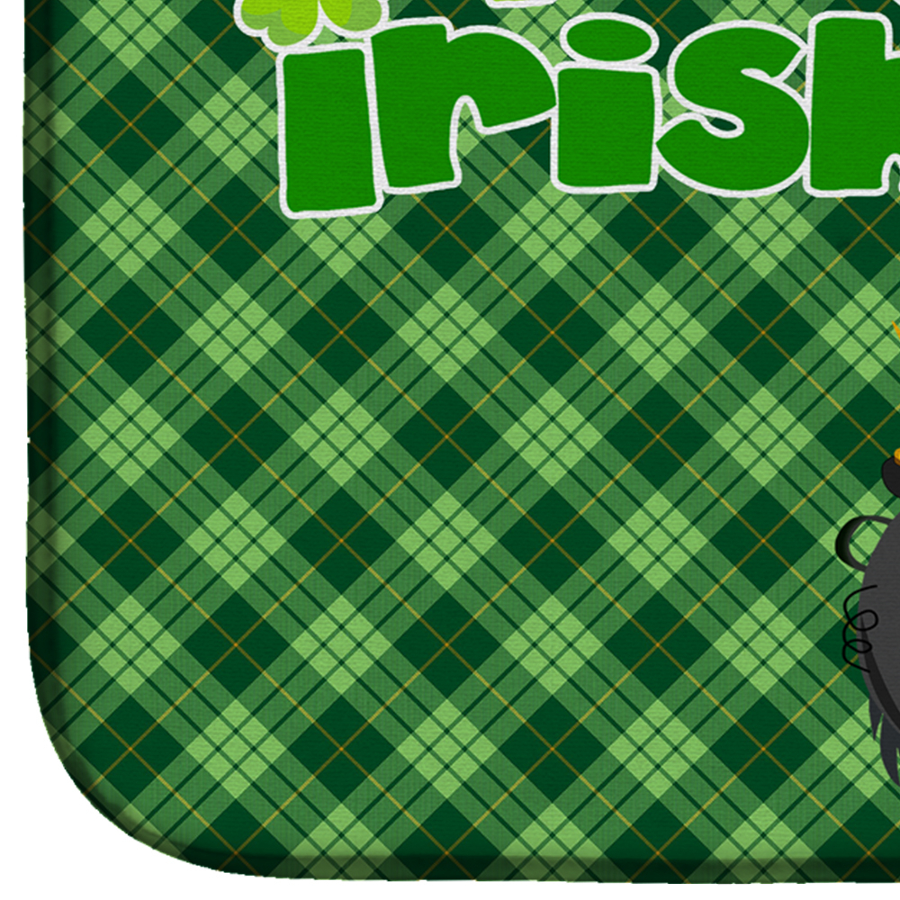 Black Newfoundland St. Patricks Day Dish Drying Mat