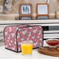 thumbnail image 6 of Uemuo Rose Flowers Print Toaster Cover 2 Slice, Small Kitchen Appliance Covers, Toaster Oven Cover with Loop, Bread Machine Cover Dust Cover Protection, 6 of 7