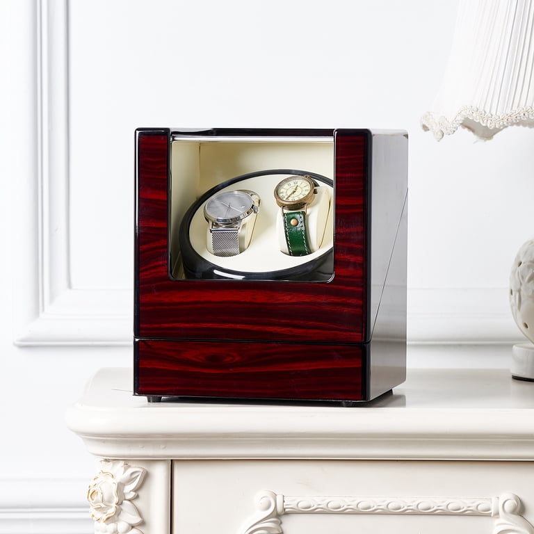 Double Watch‎ Winder Wood Shell Cabinet Jewelry Box Amazon.com: TRIPLE TREE Watch Winder, for Rolex Automatic  main image 3