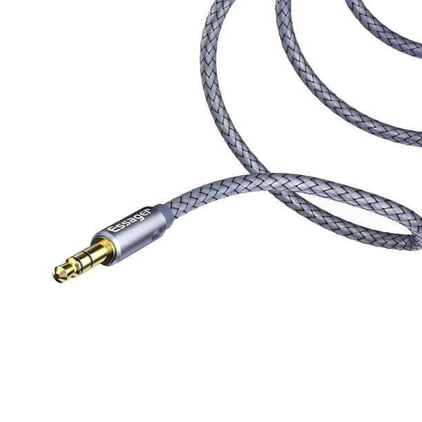 AxGear – Câble audio auxiliaire 3,5 mm mâle/femelle, rallonge pour casque  d’écoute, prise pour écouteurs, câble stéréo, 10 pi, 3 m