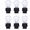 White, variant on 6 Pack 3157 LED Tail Light Bulbs - Waterproof Turn Signal & Side Marker Replacement Bulbs for Trucks, SUVs & Cars