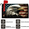 thumbnail image 6 of Vintage American Eagle Mailbox Cover Red Blue White National Flag Magnetic Mailbox Covers Standard Size 18x21 Inch Retro Mail Wraps Letter Post Box Cover Garden Courtyard Home Decoration, 6 of 6