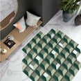 thumbnail image 4 of Hand tufted Green rug 5X7, Geometric woolen carpet, Area for Bedroom, Living room, 4 of 9