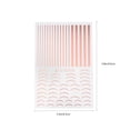 thumbnail image 5 of 6pcs Line DIY Nail Art Sticker Creative Tip Decal Decoración de manicura Rose Oro, 5 of 5