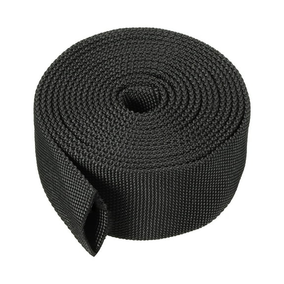 Uxcell 2" Dia 10FT Nylon Protective Hose Sleeve, Cable Cover Sheath Protection, Black