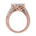 thumbnail image 2 of 1 1/2 Carat Pave Set Diamond Engagement Ring Band in 14K Rose Gold (Ring Size 10), 2 of 5