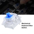 thumbnail image 2 of ANGGREK Replacement Blue Switch, Transparent Housing Mechanical Keyboard Switch, For Mechanical Keyboard, 2 of 8