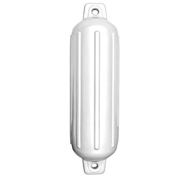 Taylor Made  Storm Gard Inflatable Vinyl Fender - White - 8.5 x 27 in.