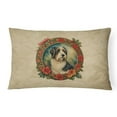 thumbnail image 6 of Australian Cattle Dog Christmas Flowers Throw Pillow 12 in x 16 in, 6 of 42