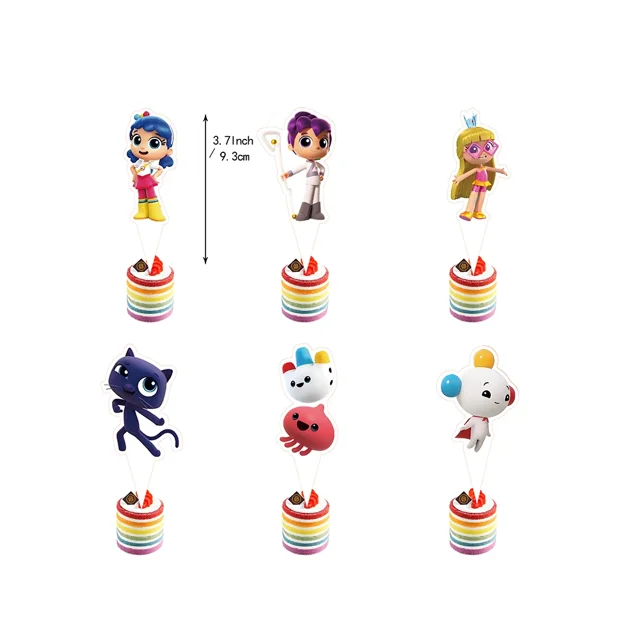 Vajilla para fiesta de cumpleaños True and the Rainbow Kingdom, pancarta para pastel, bandera desechable para colgar, globos True, decoración de cumpleaños