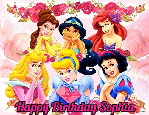 Candyland Disney Princess Cake Toppers Snow White Cinderella belle aurora d1 