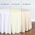 thumbnail image 3 of Nappe Ronde en Polyester 120 Pouces Nappe en Ivoire, 3 of 4