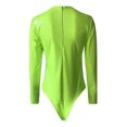 thumbnail image 4 of Gibobby pantalones deportivos Mono de manga larga Sexy con cuello redondo ajustado de sintética de color caramelo para mujer(Verde, M), 4 of 4