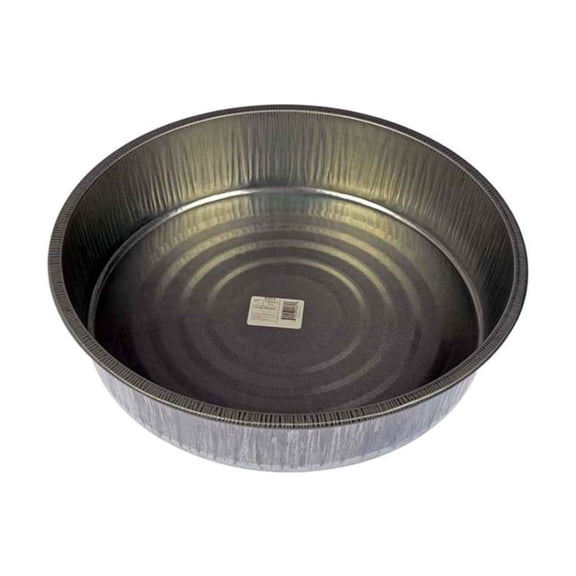 KarParts360 Drain Pan | Galvanized Steel Material | 3 Gallon Capacity | 16 Inches Diameter By 4 Inches Deep