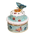 thumbnail image 1 of Joyero con forma de pastel y tapa, adorno decorativo portátil de aleación, organizador de accesorios, estuche de almacenamiento para horquillas de Azul, 1 of 8