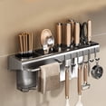 thumbnail image 1 of Wzzjkit Kitchen Utensil Organizer, No Punch Knife Rack Organizer Chopstick Cage Chopstick Cylinder Wall Mounted Kitchen Knife Rack Shelf Multi Functional Organizer Shelf Multi Use, 1 of 6
