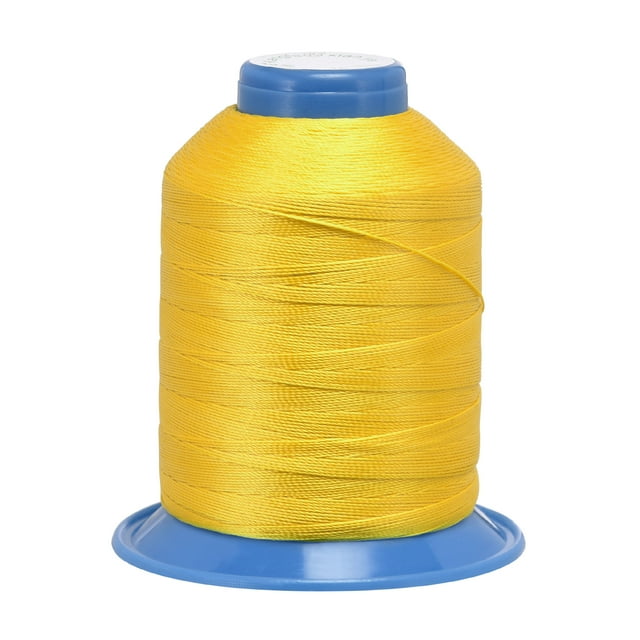 Unique Bargains Fil de Polyester Lié Jaune Citron, Extra Résistant, 710 Verges