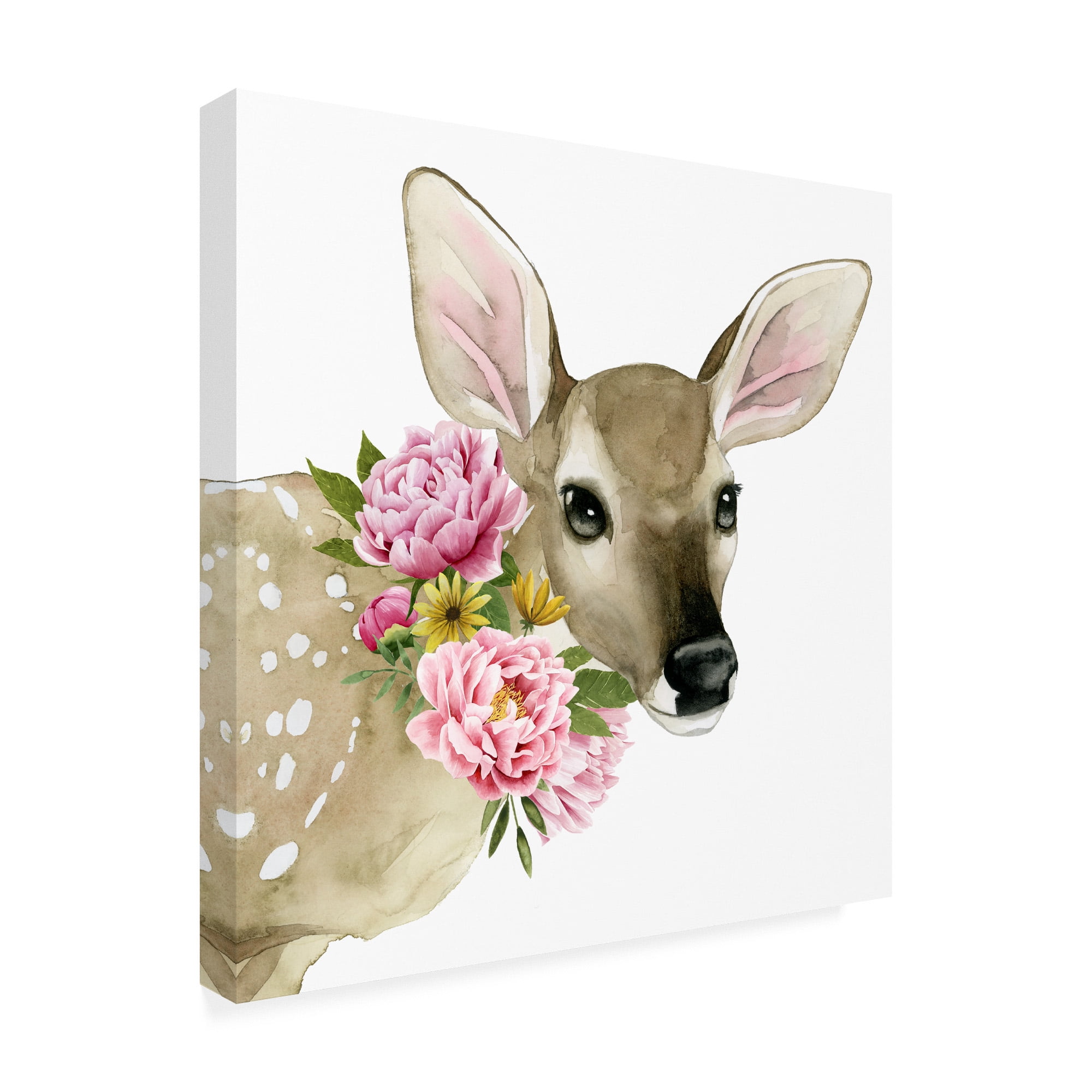 Trademark Fine Art 'Deer Spring I' Canvas Art by Grace Popp