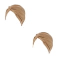 thumbnail image 4 of Guardurnaity Turbante musulmán Hijabs Caps Sombreros para la frente Sombreros plisados para pacientes de quimioterapia Type4 NO4, 4 of 6